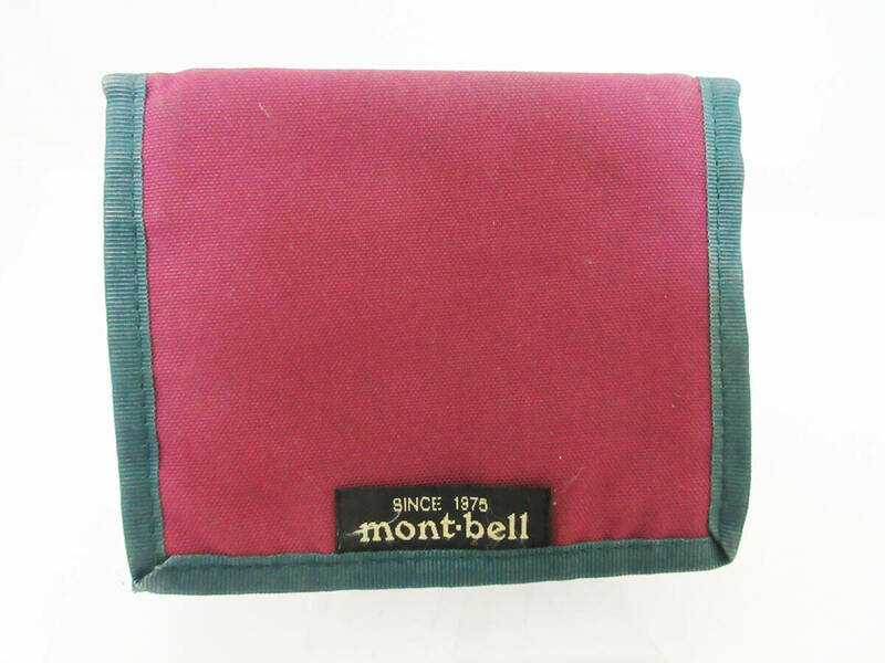 N8660【財布】モンベル Mont-bell★二つ折り財布 小銭入れ カード入れ 札入れ★ファッション小物 服飾雑貨★中古★