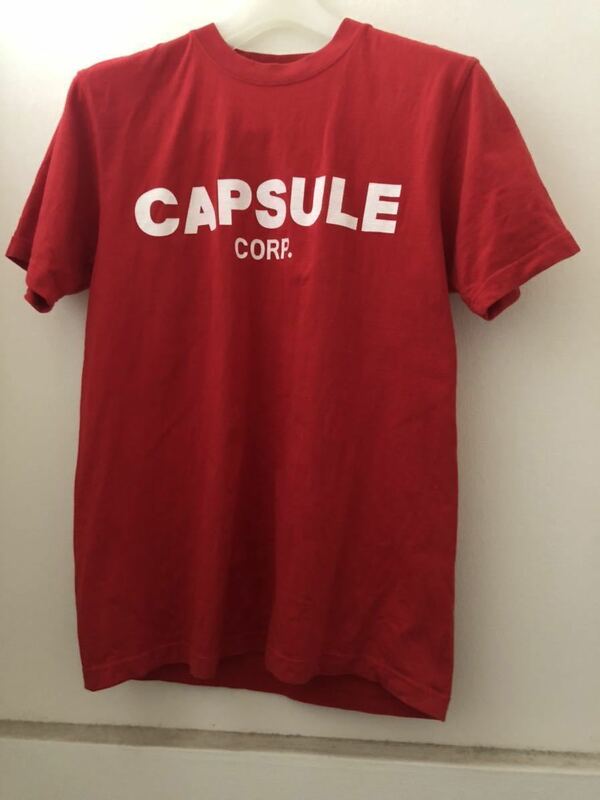 ドラゴンボールZ Tシャツ① カプセルコーポレーション M レッド CAPSULE CORP. / COSPA