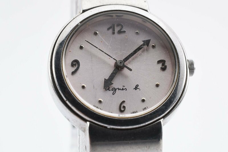 アニエス・ベー Y51-0G10 シルバー ラウンド クォーツ レディース 腕時計