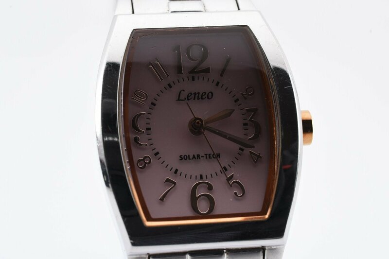 レネオ デイト ラウンド LEL910 ソーラー時計 レディース 腕時計 Leneo