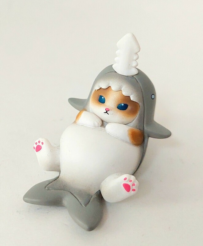 送料200円～☆SHARK×CAT＝Kawaii!クオリア カプセルトイ サメにゃん「ノコギリザメ」フィギュア ガチャ 食玩 グッズ 動物 猫 ネコ ねこ