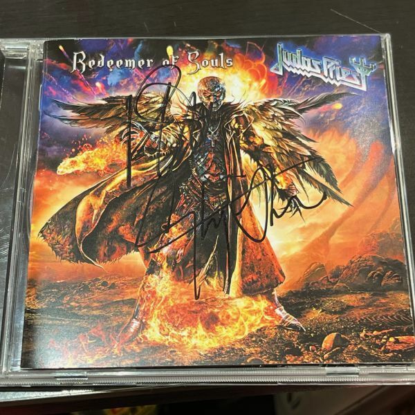 Rob Halford 本人直筆サイン入りCD！Judas Priest / Redeemer of Souls 2014年 ジューダス・プリースト ロブ・ハルフォード