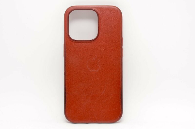 【良品】 Apple iPhone 14 Pro Leather Case Umber MPPK3FE/A iPhone 14 Pro用 MagSafe対応 レザーケース アンバー #4305