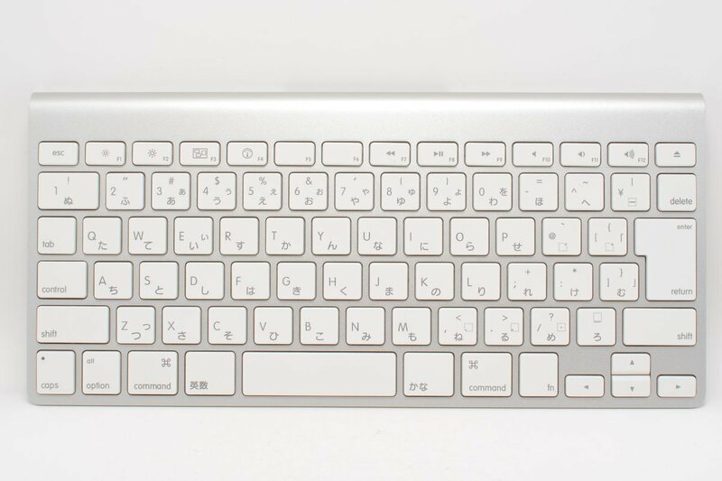 【良品】Apple Wireless Keyboard MC184J/A A1314 (日本語JIS) シルバー #4448