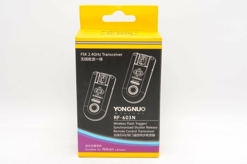 【新品同様品】YONGNUO ヨンヌオ RF-603N Wireless Flash Trigger for NIKON ニコン用 ワイヤレスフラッシュトリガー #4486