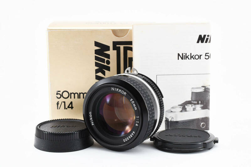 ★☆【美品】 Nikon AI NIKKOR 50mm F1.4 元箱（緩和材付き） #4039☆★
