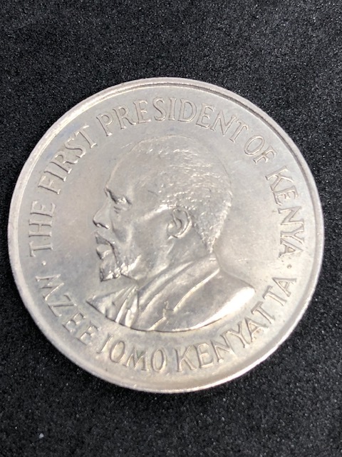 ケニア 1シリングコイン 1978年・ジョモ ケニヤッタ 初代大統領・旧硬貨・古銭・東アフリカ