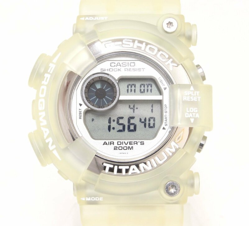 1T801 CASIO カシオ 腕時計 G-SHOCK Gショック W.C.C.S.モデル FROGMAN フロッグマン DW-8201WC 動作確認済【ニューポーン】