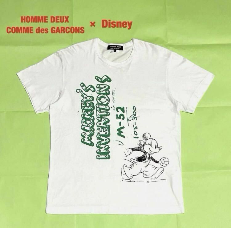 HOMME DEUX COMME des GARCONS×Disney　コラボTシャツ　ミッキーマウス　コムデギャルソン　ディズニー　シングルステッチ　DF-T010