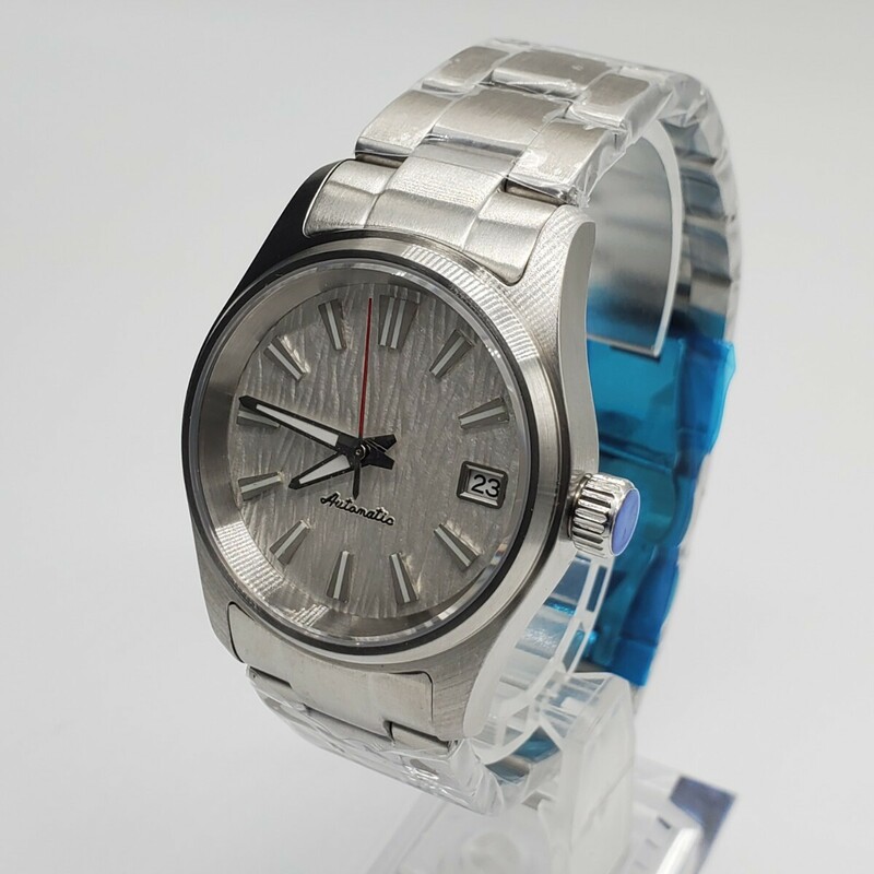 新品 自動巻 Tandorio ノーロゴ 白文字盤 NH35 メンズ腕時計 機械式 高級 サファイア風防 36mm