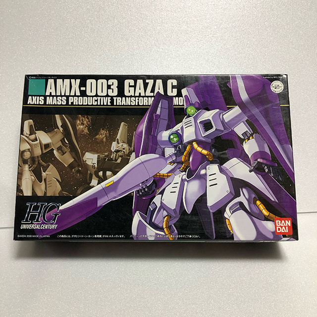 【新品・未組立】 HGUC 062 ガザC（ハマーン・カーン専用機） AMX-003 GAZA－C【赤バンダイ】