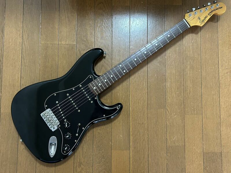 [GT]Fender Japan Squier フェンダー・ジャパン・スクワイヤーST62 BLKブラック Aシリアル ローズウッド・フィンガーボード！Made in Japan