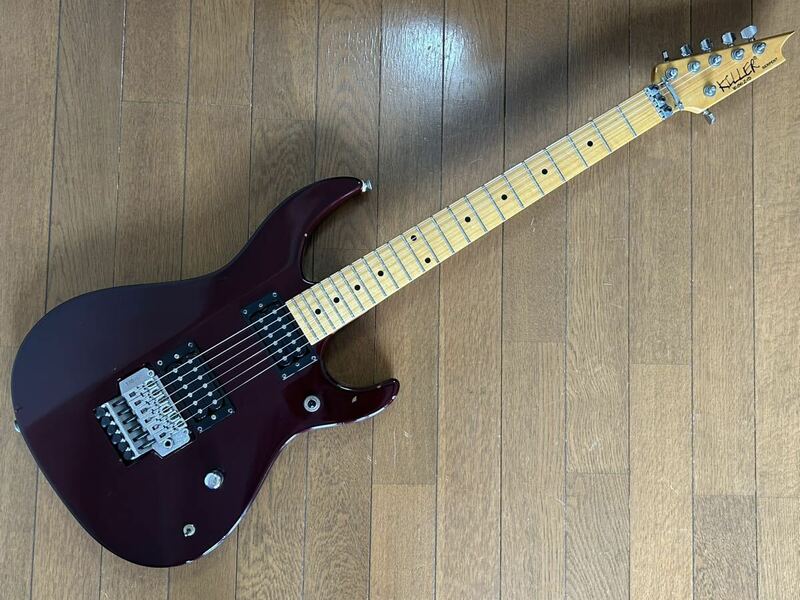 [GT]killer キラーギター KG-SERPENT Delicious Red 聖飢魔II ルーク篁モデル GOTOHペグ、タケウチTRS-101ブリッジを採用した本格的な仕様!