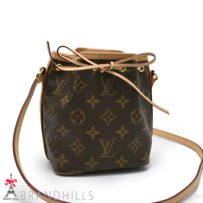 ルイヴィトン ショルダーバッグ レディース ナノ ノエ モノグラム ミニバッグ M41346 LOUIS VUITTON ほぼ未使用