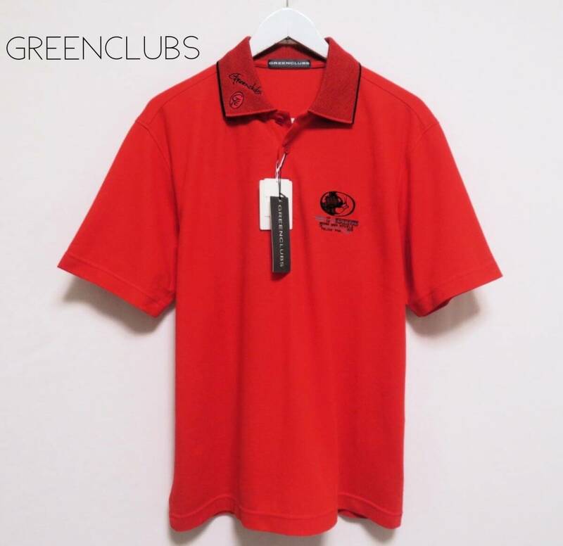 新品未使用 GREENCLUBS グリーンクラブ タック鹿の子ポロシャツ トム&ジェリー 半袖トップス メンズ ドライウエア 吸汗速乾 ライカ 夏物