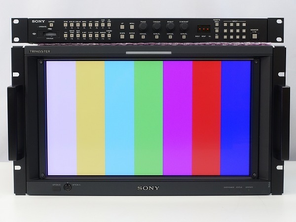 SONY BVM-L170 17型液晶マスターモニター BKM-243HS 2枚 BKM-227W (コンポジット/D1 DualLink HD-SDI/HDMI/DVI) 1080/60p 動作美品 *401882