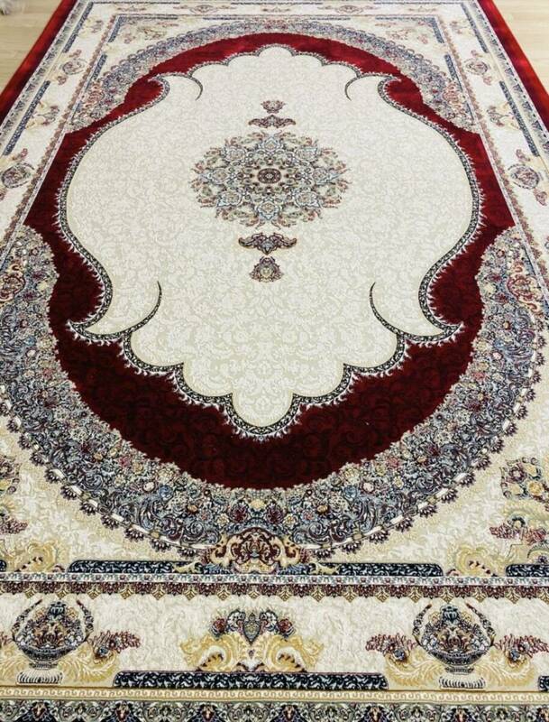 百貨店展示品 大判　最高峰約144万ノット　シルク30％ウール70%　イラン産手織り 高級ペルシャ絨毯 201×305cm　#14