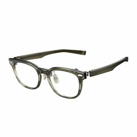 新品 未使用 フォーナインズ 999.9 眼鏡フレーム NPM-56 7944 レイヤードオリーブグレーササ ケース付 メガネ 跳ね上げ