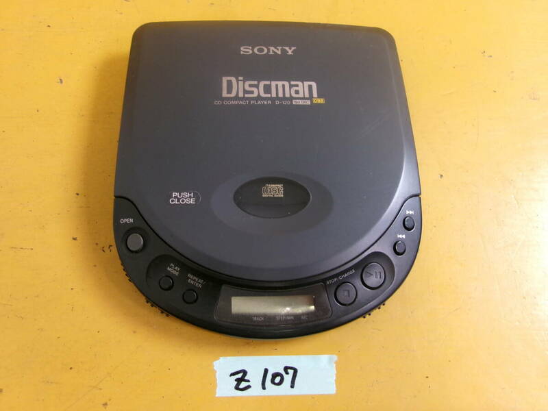 (Z-107)SONY ポータブルCDプレーヤー D-120 動作未確認 現状品