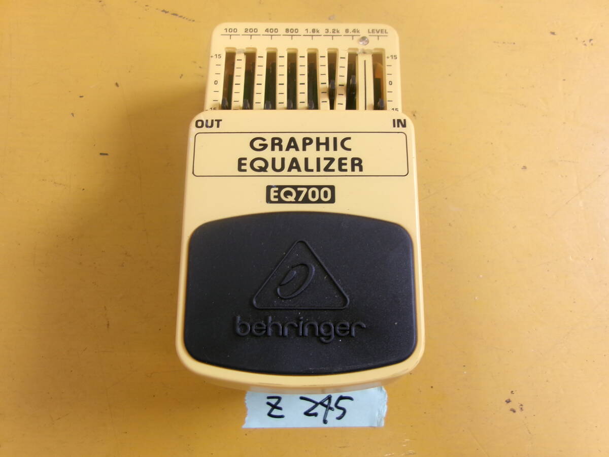 (Z-245)BEHRINGER エフェクター GRAPHIC EQUALIZER EQ700 動作未確認 現状品