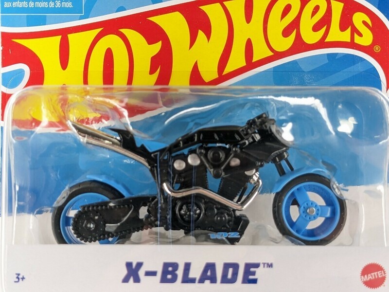 US版 ホットウィール X-BLADE バイク ブルー ストリートパワー Hot Wheels Street Power X4221 日本未入荷