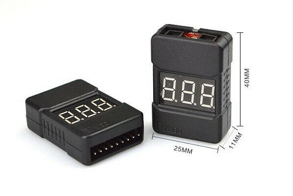【新品】 BX100 リポ（Lipo）バッテリー チェッカー 電圧テスター 1〜8セル LED表示