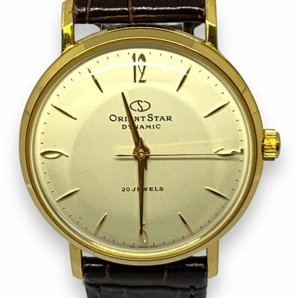 ■稼働品・美品・希少　ORIENT STAR DYNAMIC　オリエントスターダイナミック　55周年記念モデル　手巻き　20石　裏スケ　メンズ腕時計