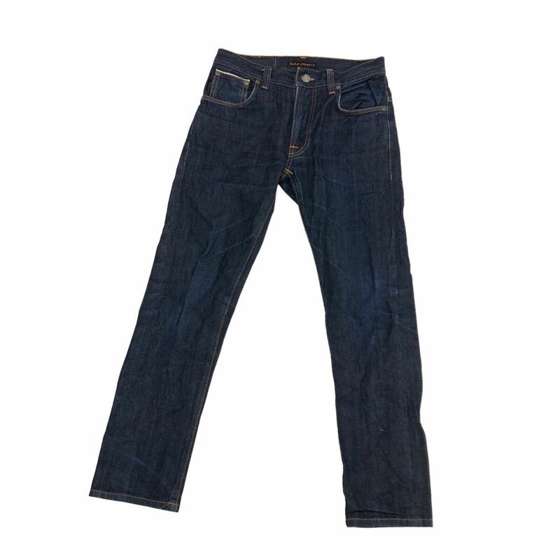 H722 Nudie Jeans ヌーディージーンズ THIN FINN デニム パンツ Gパン ジーンズ ボトムス インディゴ ネイビー系 メンズ 30