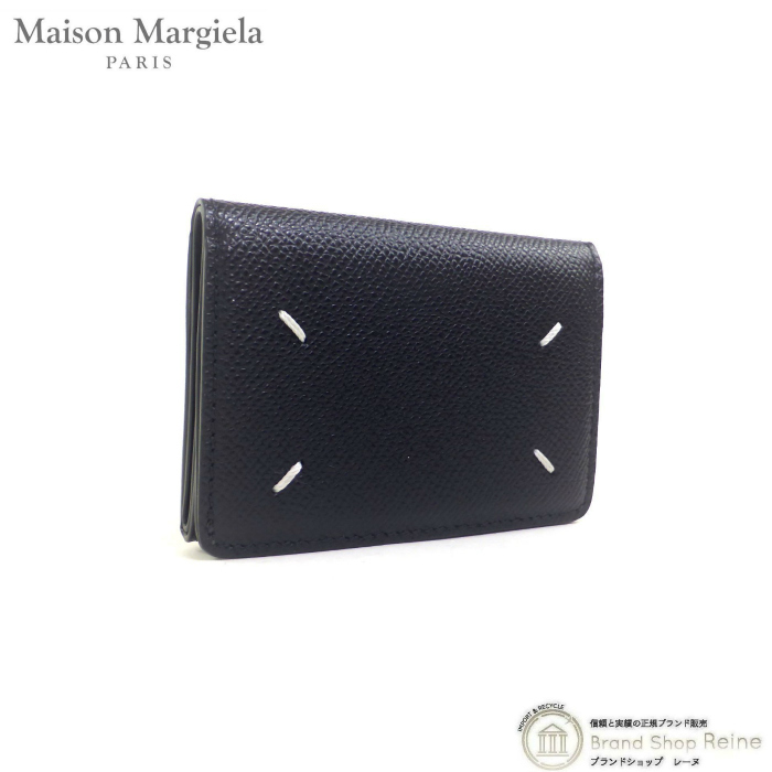 メゾン マルジェラ （Maison Margiela） WALLET CLIP 3 ウォレット コンパクト 三つ折り 財布 SA2UI0005 ブラック（中古）