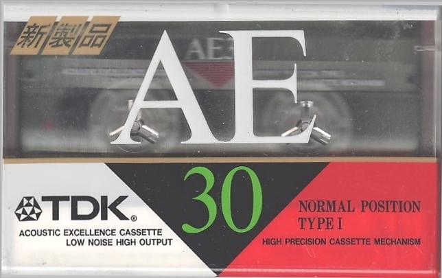TDK カセットテープ/AE30/ノーマル30分(片面15分)×1巻 (未開封品)