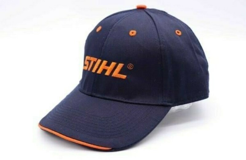 新品US物 STIHL スティール スチール キャップ コットン 帽子 ネイビーxオレンジ 紺色系 管理0301no1-F