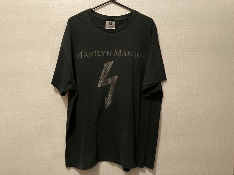 90s Marilyn Manson arrow printマリリンマンソン アロープリント Tシャツ ヴィンテージ バンドTシャツ