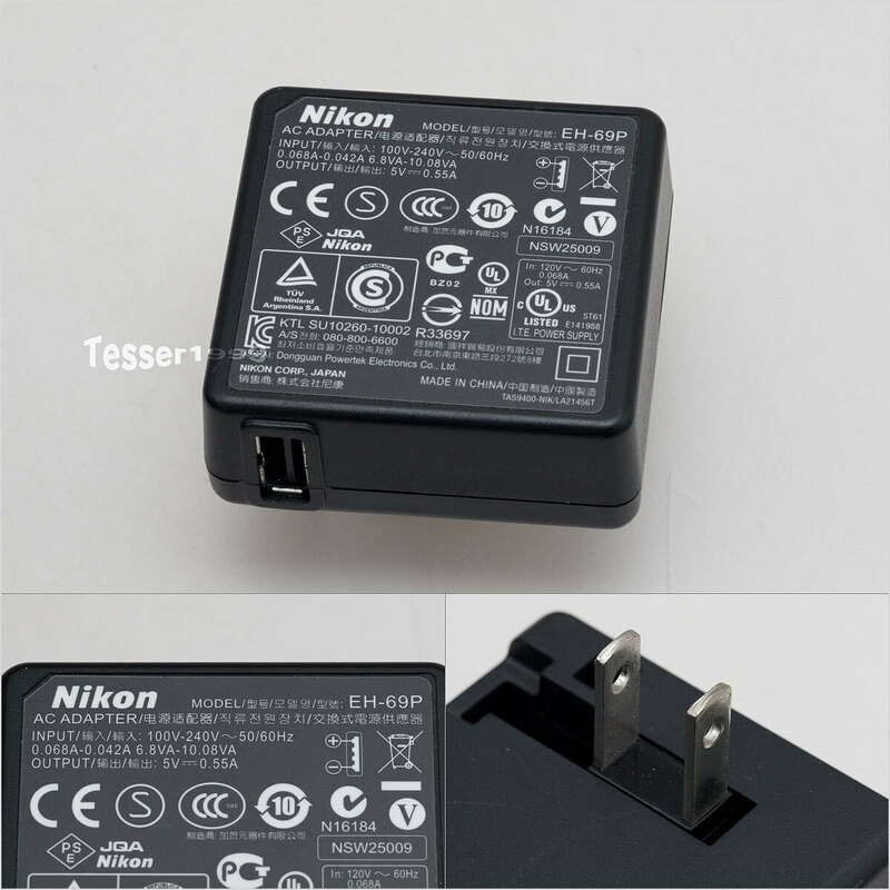 Nikon 純正 本体充電ACアダプター EH-69P 5V 0.55A [0424]