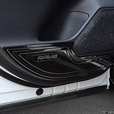 乗降時に付いてしまう傷や汚れから守る ドアキックガード トヨタ 新型RAV4 50系 高品質ステンレス製 しっかり保護 両面テープで装着簡単!