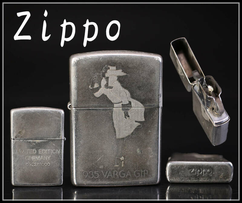 ZB160 ジッポー 【Zippo】 【銀製】 SILVER オイルライター 限定品／美品！ｒ