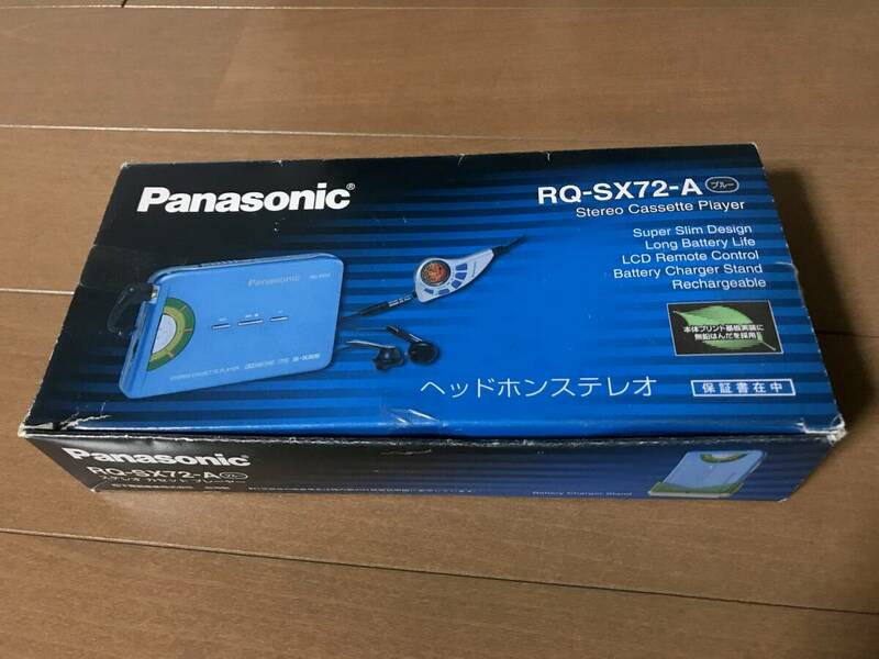 美品 Panasonic パナソニック RQ-SX72 ブルー ポータブル カセットプレーヤー 