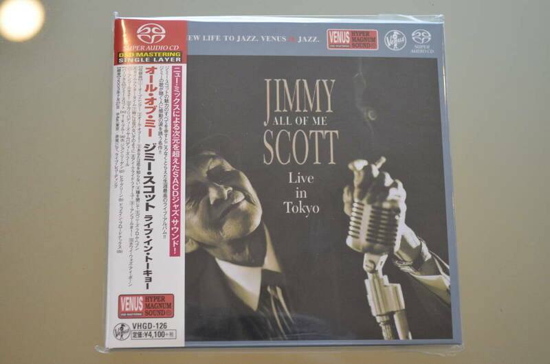 送料無料 2024年4月新品購入 再生1回のみ Jimmy Scott SACD 「オール・オブ・ミー ジミー・スコット ライブ・イン・トーキョー」