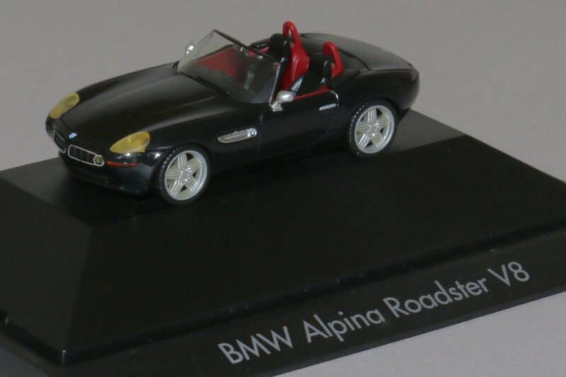 【激レア】1/87 ALPINA Roadster V8(BMW Z8 E52) 2002 / Black - Herpa