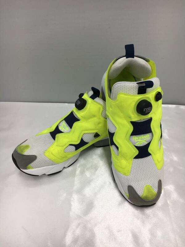 Reebok INSTAPUMP FURY OG リーボック インスタ ポンプ フューリー OG イエロー×ホワイト×ネイビー GZ3242 27.5㎝