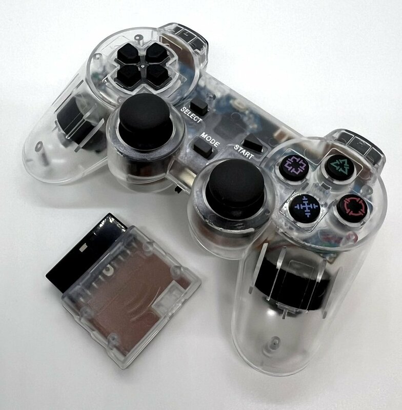 PS2 ワイヤレスコントローラー(クリア)