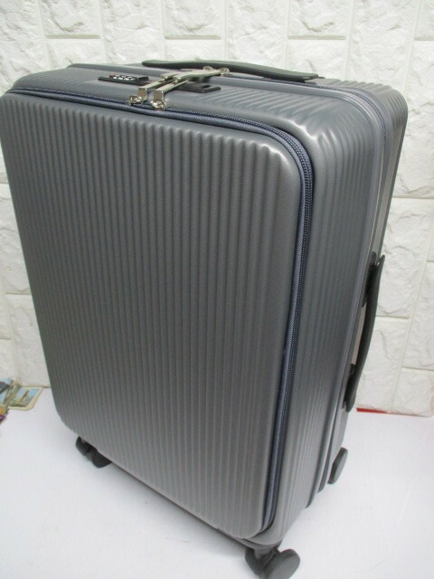 E736/未使用 軽量 キャリーケース スーツケース 旅行カバン ダイヤルロック 約50L 同梱不可