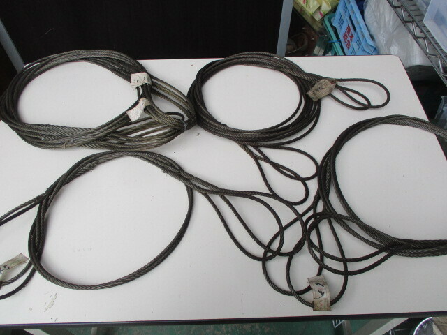 P71/未使用 ワイヤーロープ 10本セット まとめ売り 工事用材料