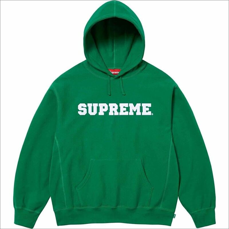 送料無料 M 緑 Supreme Collegiate Hooded Sweatshirt Dark Green シュプリーム カレッジロゴ パーカー グリーン Box Logo 24SS 新品