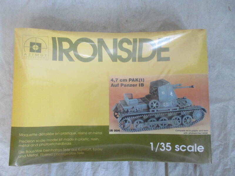 ウウ.　　コレクター放出品　　IRONSIDE 　1/35　ドイツ軍　「一号4.7㎝対戦車自走砲」　未組立　　良品 　シュリンク包装未開梱品
