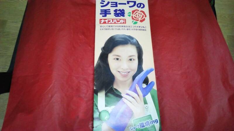 昭和レトロ　ショーワの手袋　ナイスハンド　日本製　Ｌサイズ　グリーン　家事・炊事・洗濯・フェチ　新品