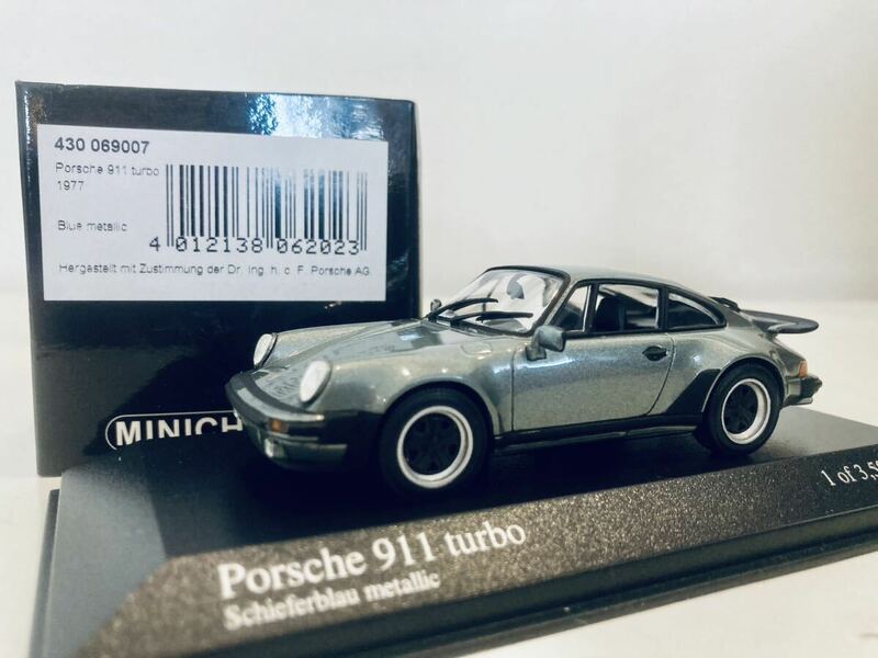 【送料無料】1/43 Minichamps Porsche ポルシェ 911 ターボ (930) 1977 Blue metallic