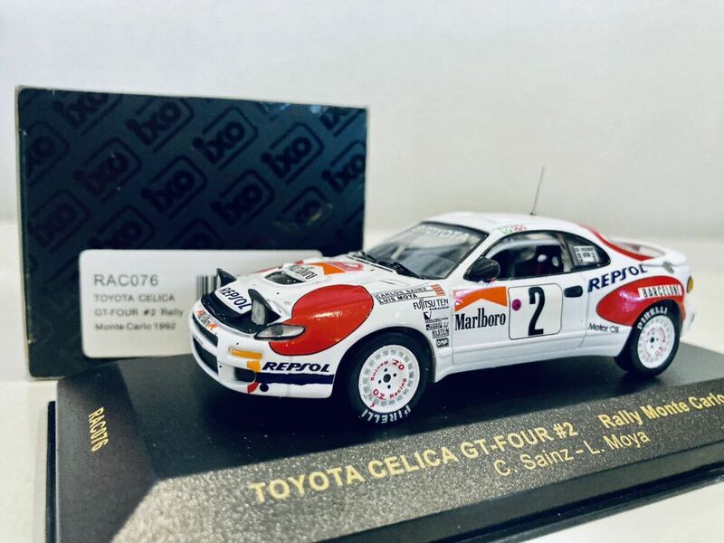 【送料無料】1/43 IXO Toyota Celica トヨタ セリカ ターボ 4WD (GT-FOUR ST185) #2 C.サインツ Rally Monte Carlo 1992 タバコ仕様