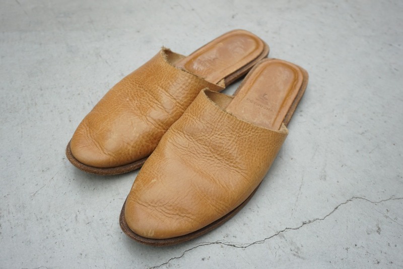 正規 PETRUCHA ペトルーシャ GRETA LEATHER SANDALS レザー スリッパ サンダル スリッポン シューズ 茶 本物 416O