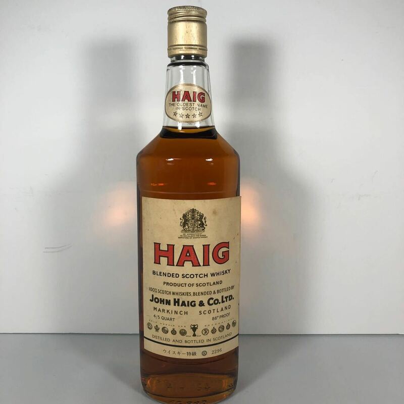 古酒 特級 HAIG BLENDED SCOTCH WHISKY John HAIG ヘイグ スコッチ ウイスキー 760ml