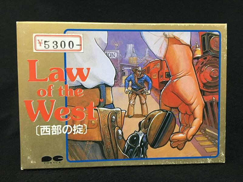 デッドストック 未開封 ポニーキャニオン Law of the West 西部の掟 ファミコン ソフト カートリッジ 昭和